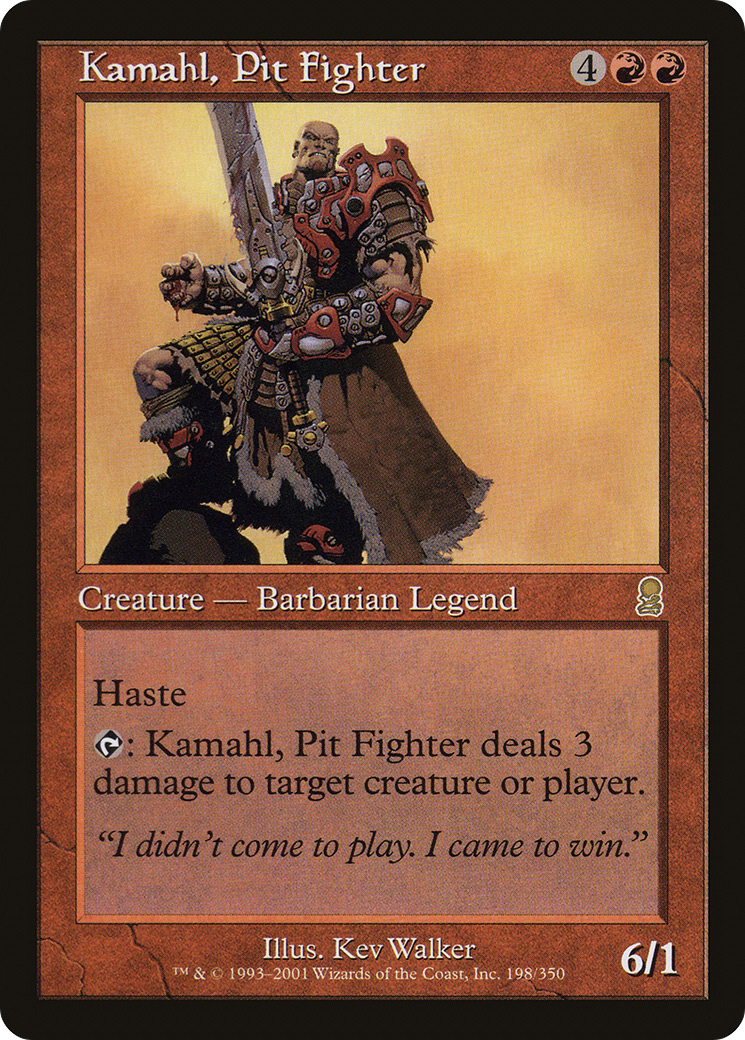 Kamahl, Pit Fighter (ODY-198) [Odyssey]