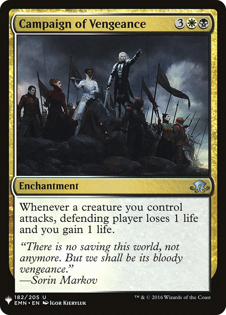 Campaign of Vengeance (LIST-182) [The List]