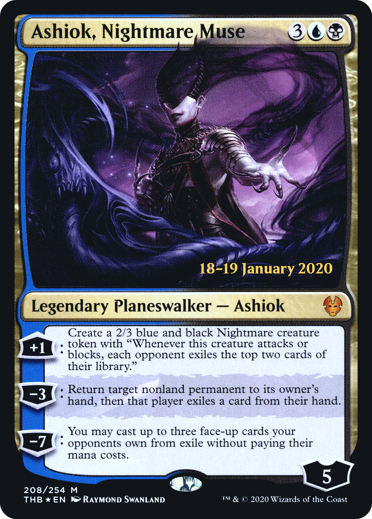 Ashiok, Nightmare Muse (PRE-208) [Theros Beyond Death Promos] Foil