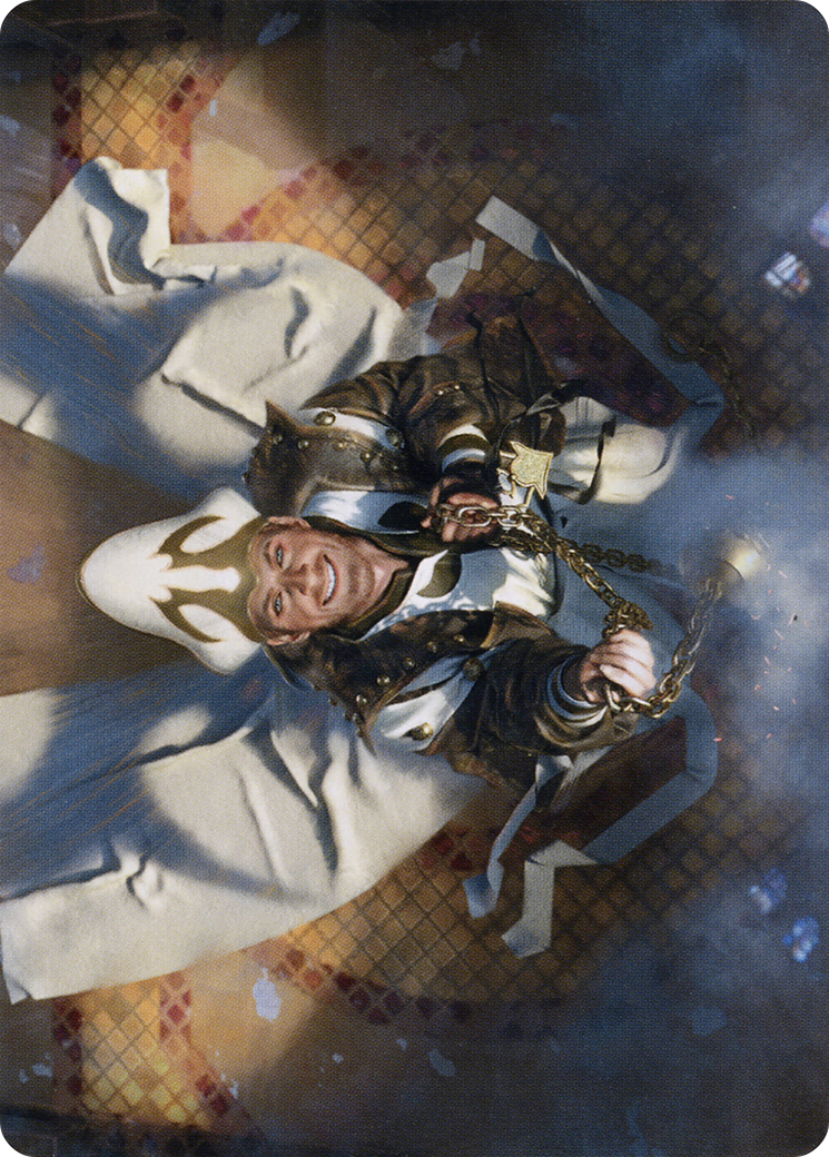 Jerren, Corrupted Bishop // Jerren, Corrupted Bishop (AMID-037) (Borderless) [Midnight Hunt Art Series] Foil