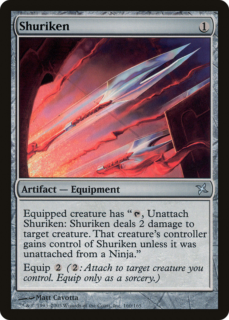 Shuriken (BOK-160) [Betrayers of Kamigawa] Foil