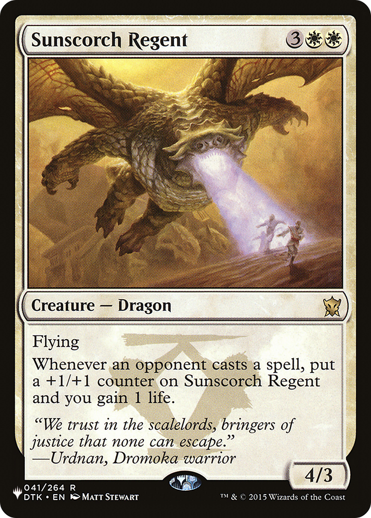 Sunscorch Regent (LIST-041/264) [The List Reprints]