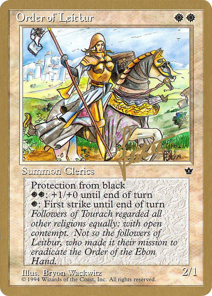 Order of Leitbur (Female) - 1996 Bertrand Lestree (FEM) [Pro Tour Collector Set]