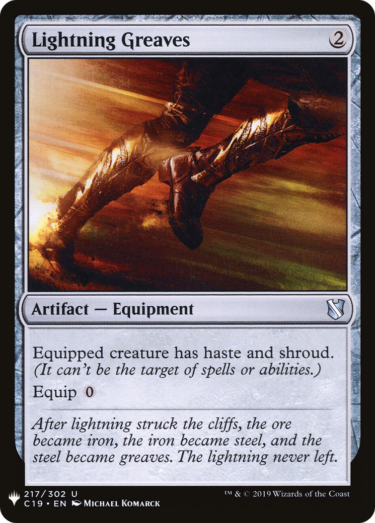 Lightning Greaves (C19) (LIST-217) [The List]