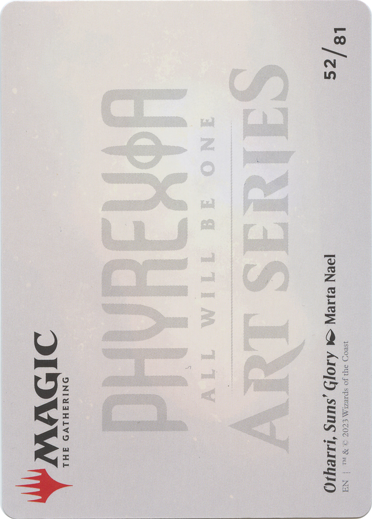 Otharri, Suns' Glory // Otharri, Suns' Glory (AONE-052) (Borderless) [Phyrexia: All Will Be One Art Series]