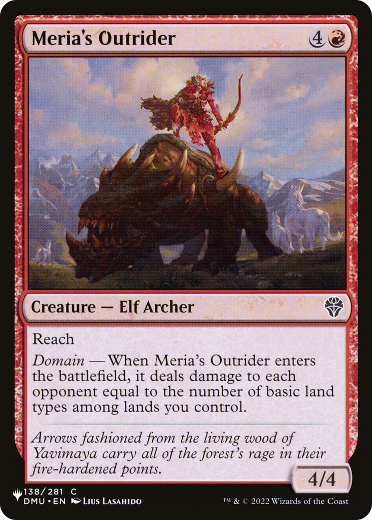 Meria's Outrider (LIST-138/281) [The List]