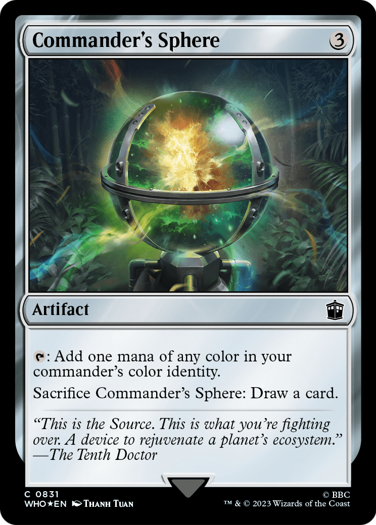Commander's Sphere (Surge Foil) (WHO-831) [Doctor Who] Foil
