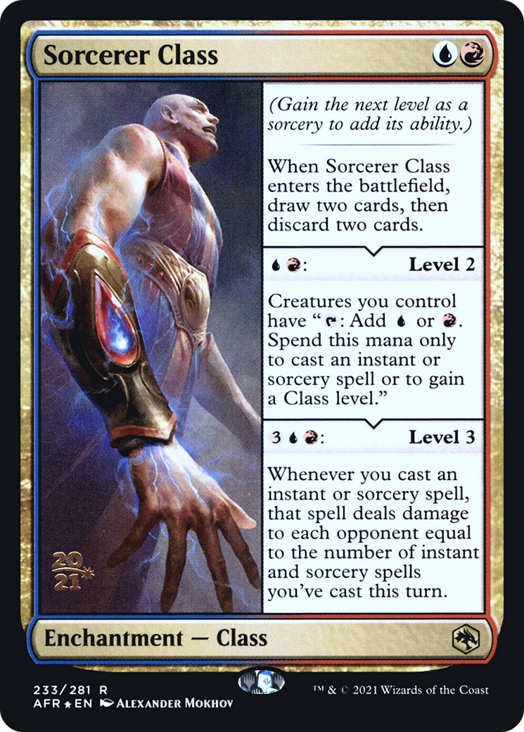 Sorcerer Class (PRE-233) [Adventures in the Forgotten Realms Promos] Foil