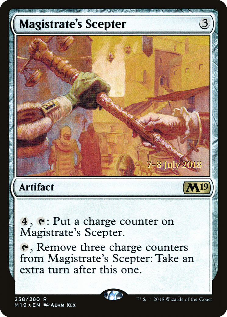 Magistrate's Scepter (PRE-238) [Core Set 2019 Promos] Foil