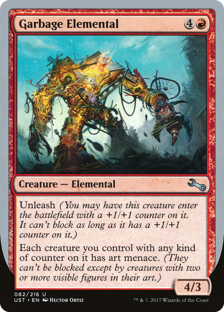 Garbage Elemental (E) (UST-082) [Unstable] Foil