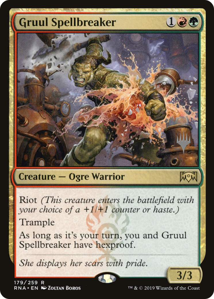 Gruul Spellbreaker (PPELD-179) [Promo Pack: Ravnica Allegiance Promos]
