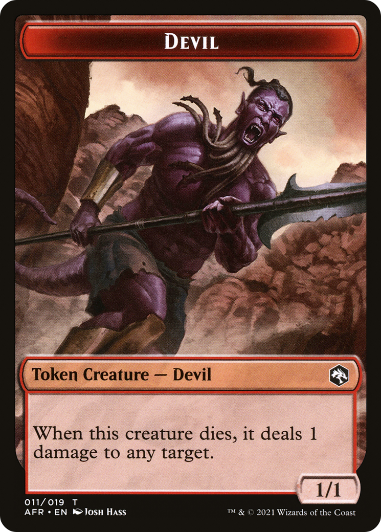 Devil Token (AFR-011) [Adventures in the Forgotten Realms Tokens]