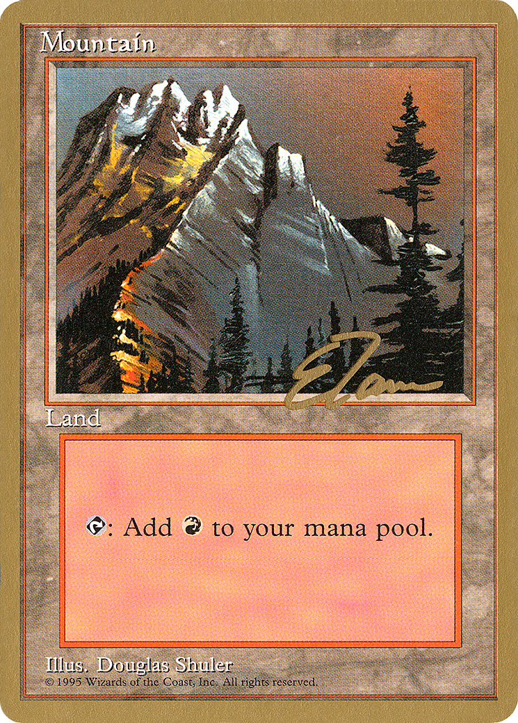 Mountain (A) - 1996 Eric Tam (4ED) (WCD-ET373) [Pro Tour Collector Set]