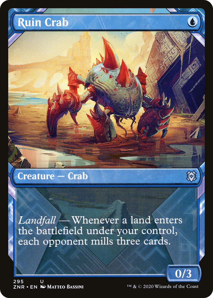 Ruin Crab (Showcase) (ZNR-295) [Zendikar Rising] Foil