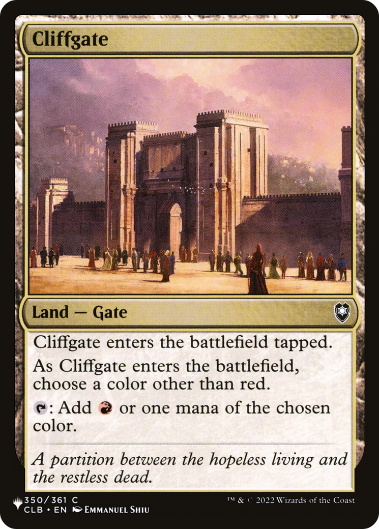 Cliffgate (LIST-350/361) [The List]