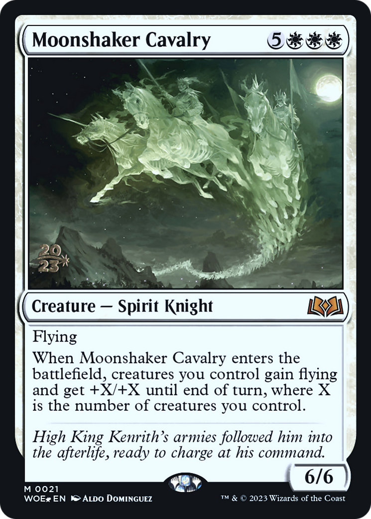 Moonshaker Cavalry (PRE-021) [Wilds of Eldraine Promos] Foil