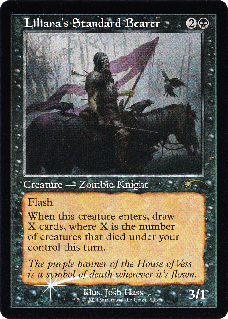 Liliana's Standard Bearer (Retro Frame) (SLD-845) [Secret Lair Drop] Foil