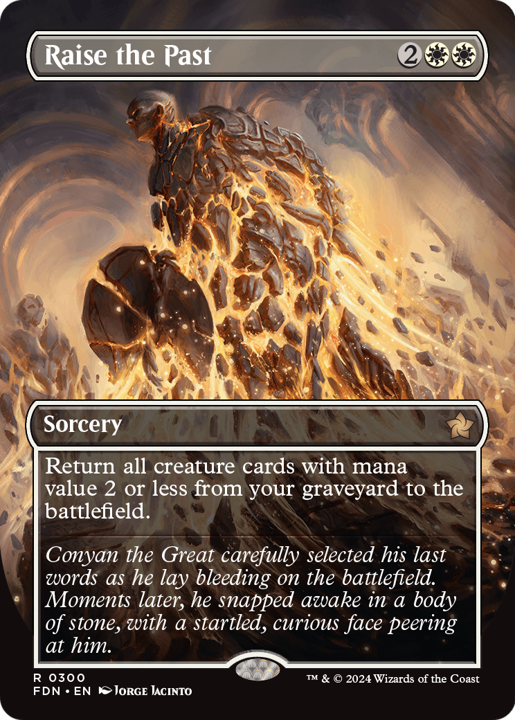 Raise the Past (Borderless) (FDN-300) [Foundations] Foil