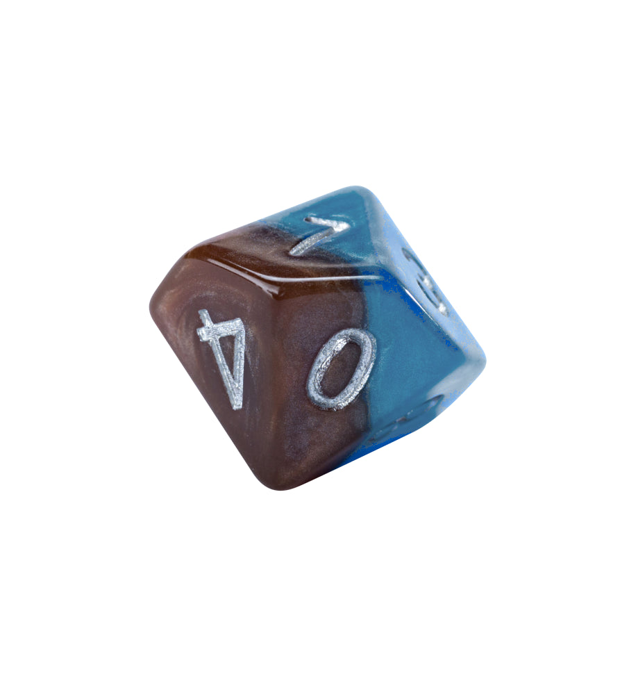 Game Keeper's Dice - Halfsies Dice - 'Earth Elemental' - 10d10 Dice Set