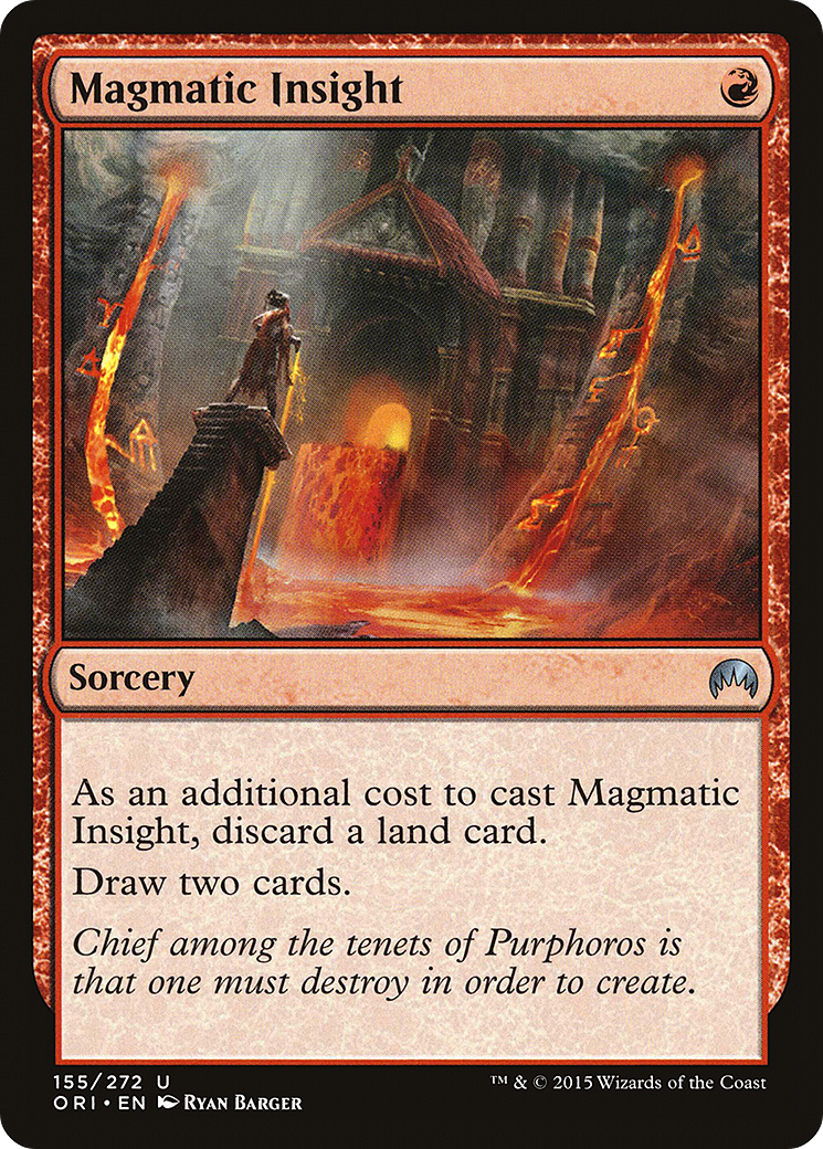 Magmatic Insight (ORI-155) [Magic Origins] Foil