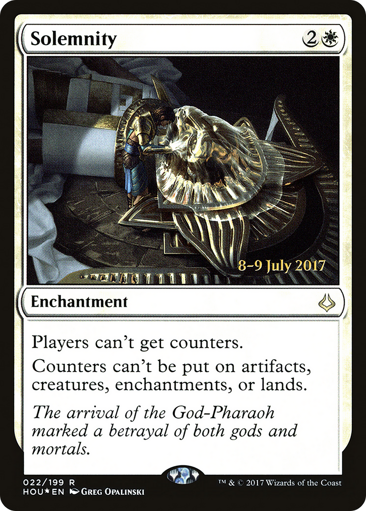 Solemnity (PRE-022) [Hour of Devastation Promos] Foil