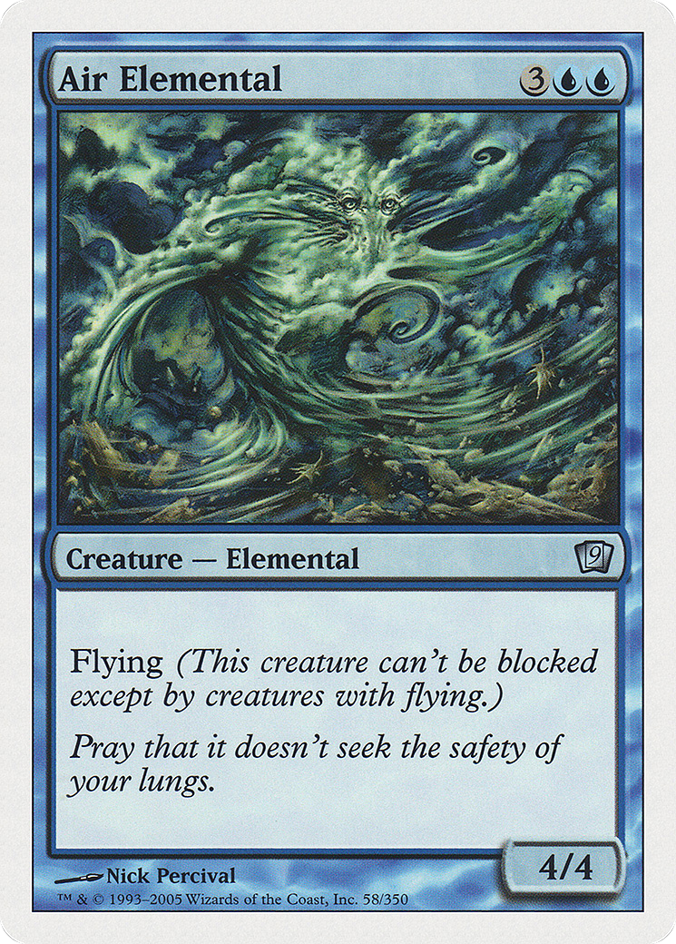 Air Elemental (9ED-058) [9th Edition]