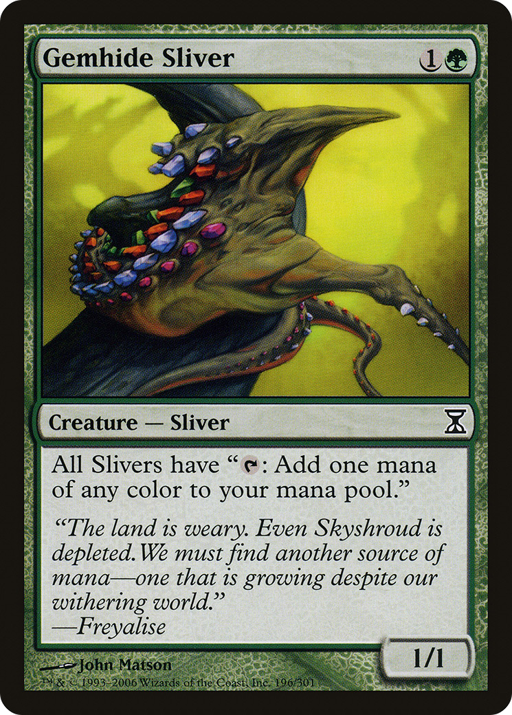Gemhide Sliver (TSP-196) [Time Spiral]