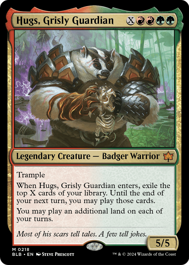 Hugs, Grisly Guardian (BLB-218) [Bloomburrow] Foil
