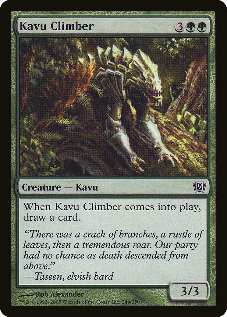 Kavu Climber (9ED-249) [9th Edition] Foil