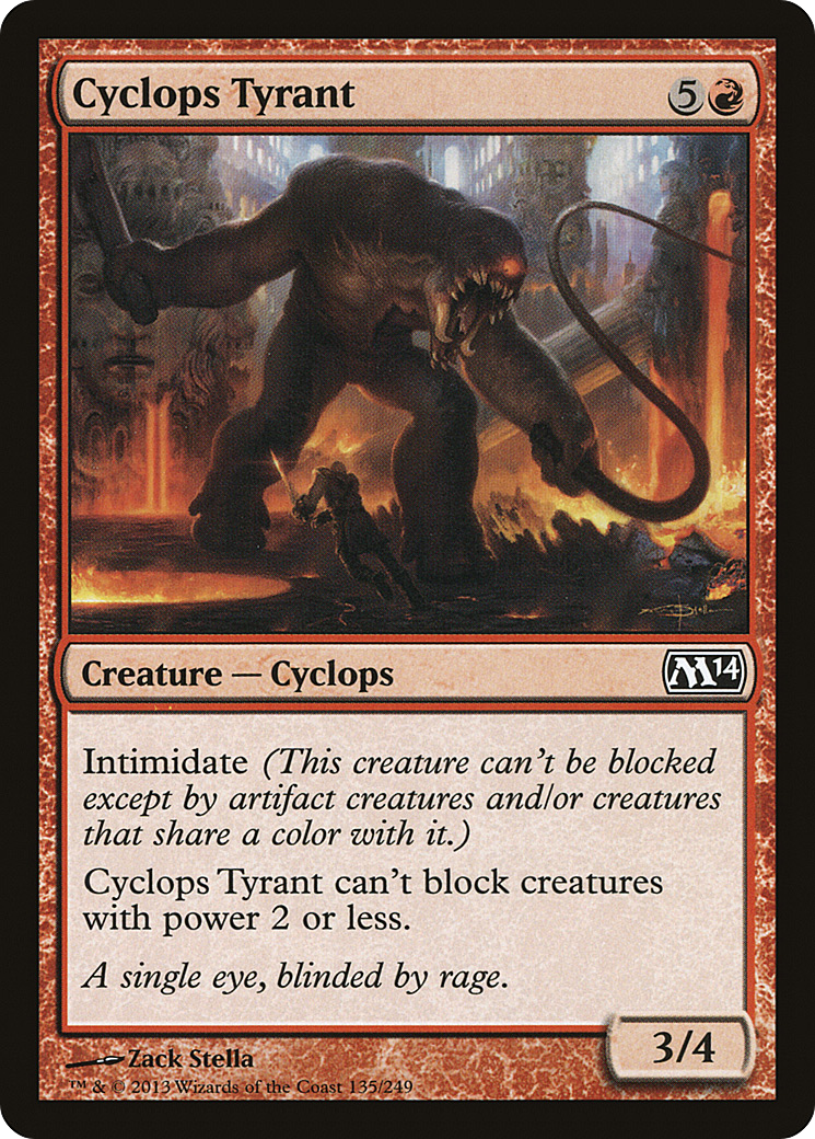 Cyclops Tyrant (M14-135) [Magic 2014]