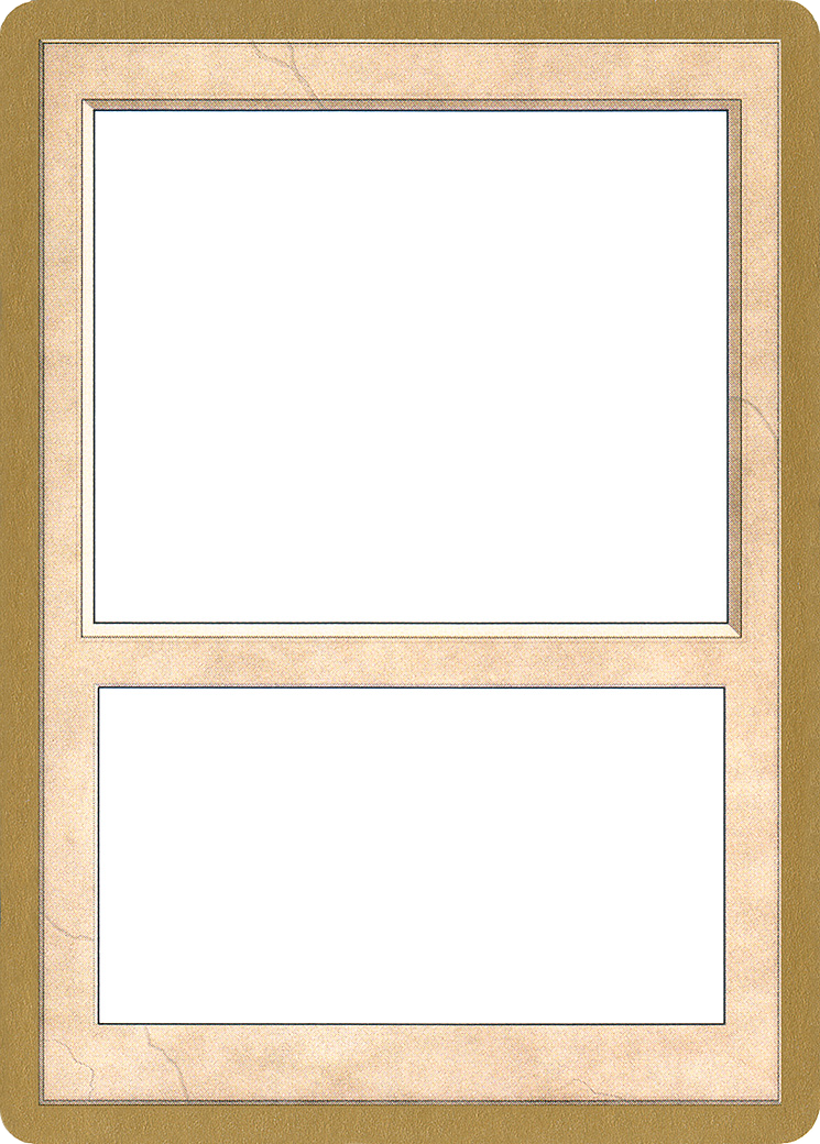 2002 World Championship Blank Card [World Championship Decks 2002]