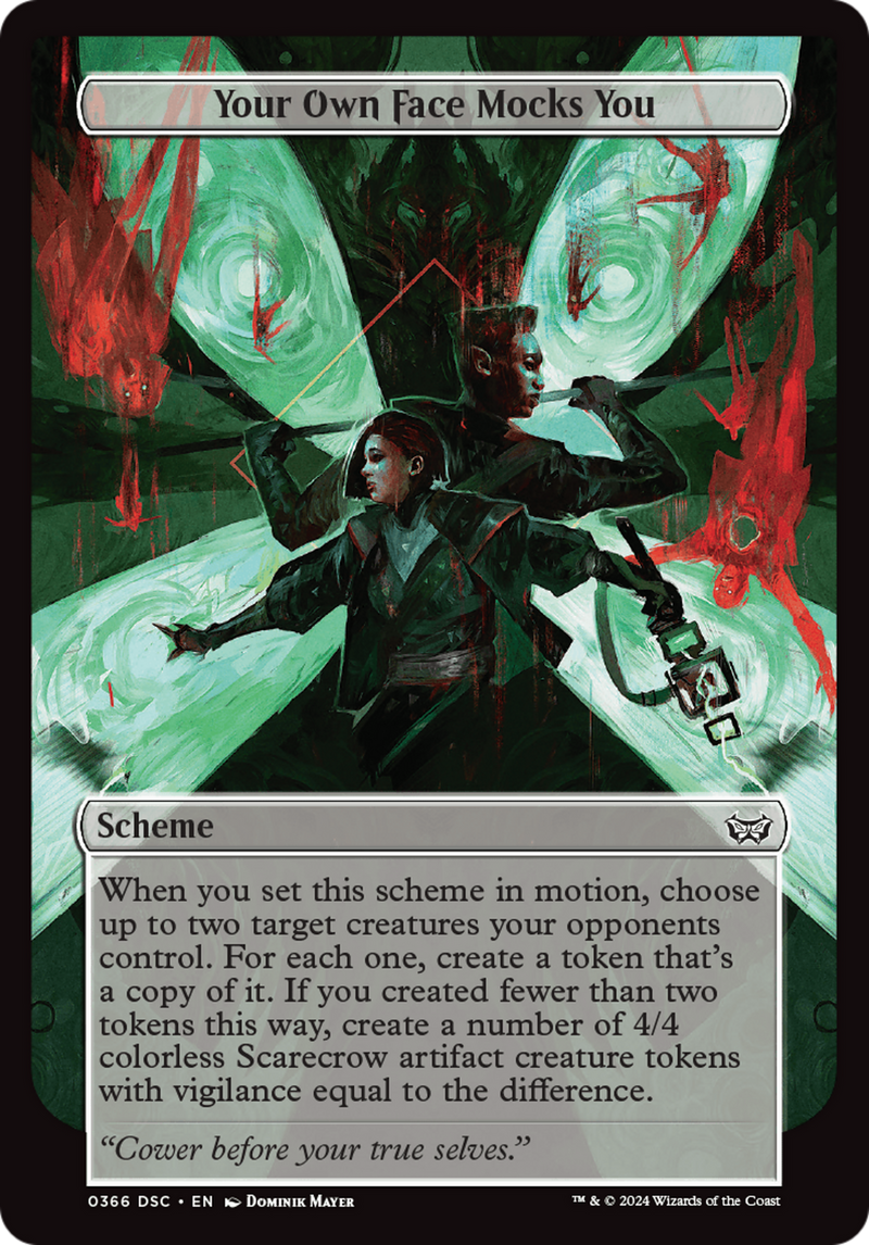 Your Own Face Mocks You (Full Art) (A:DSC-366) [Duskmourn: House of Horror Commander]