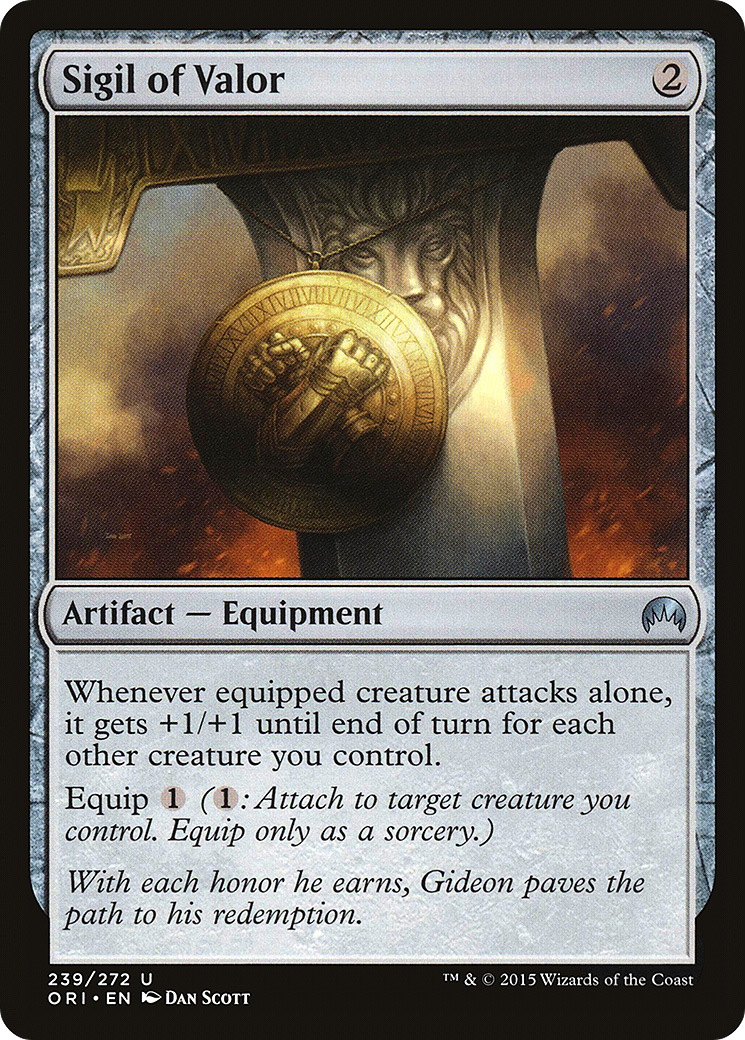 Sigil of Valor (ORI-239) [Magic Origins] Foil