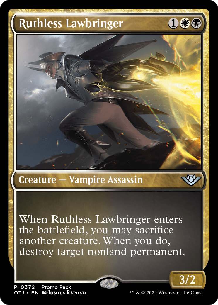 Ruthless Lawbringer (PPOTJ-372) [Promo Pack: Outlaws of Thunder Junction]
