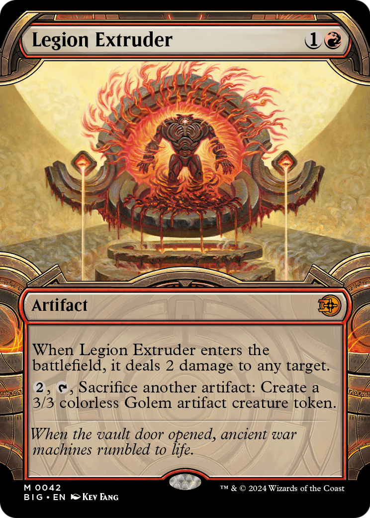 Legion Extruder (Showcase) (BIG-042) [The Big Score] Foil