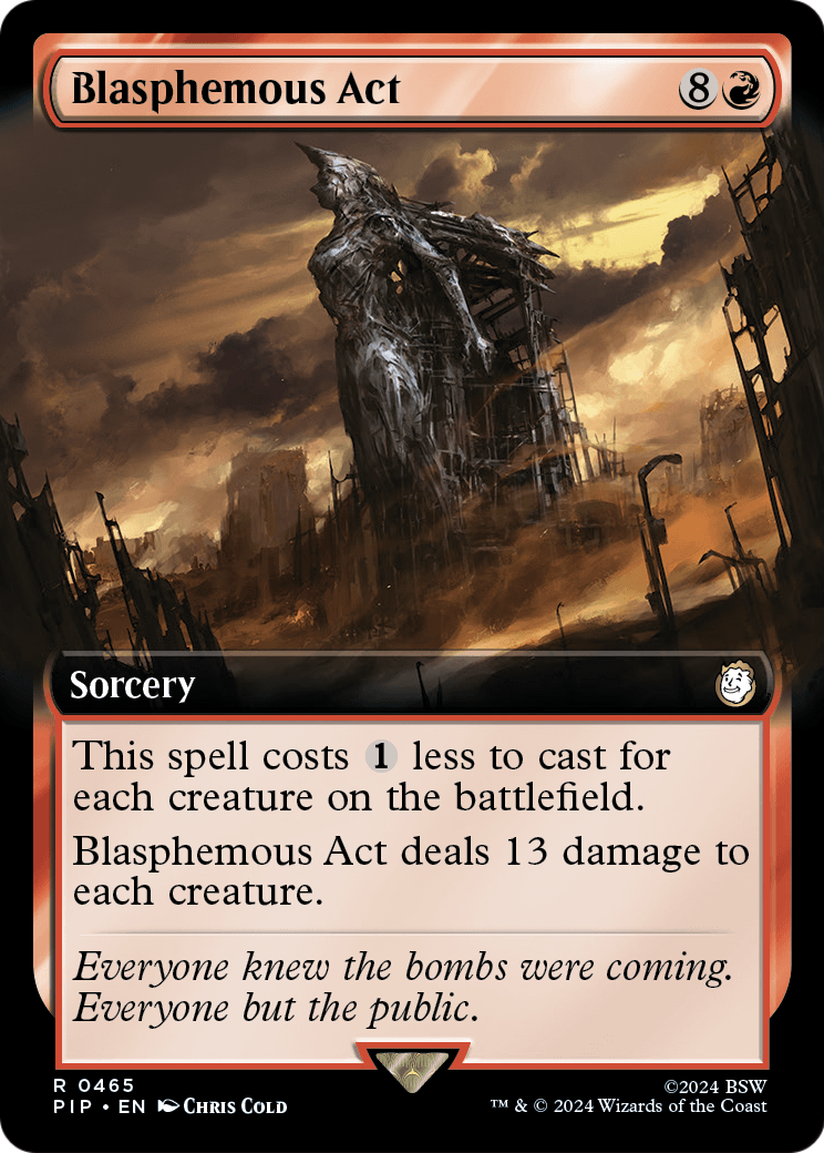 Blasphemous Act (Extended Art) (PIP-465) [Fallout] Foil