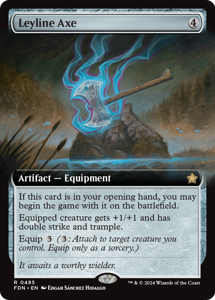 Leyline Axe (Extended Art) (FDN-485) [Foundations]
