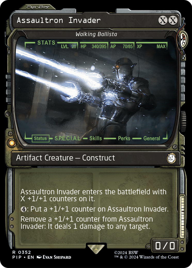 Assaultron Invader - Walking Ballista (Showcase) (PIP-352) [Fallout] Foil