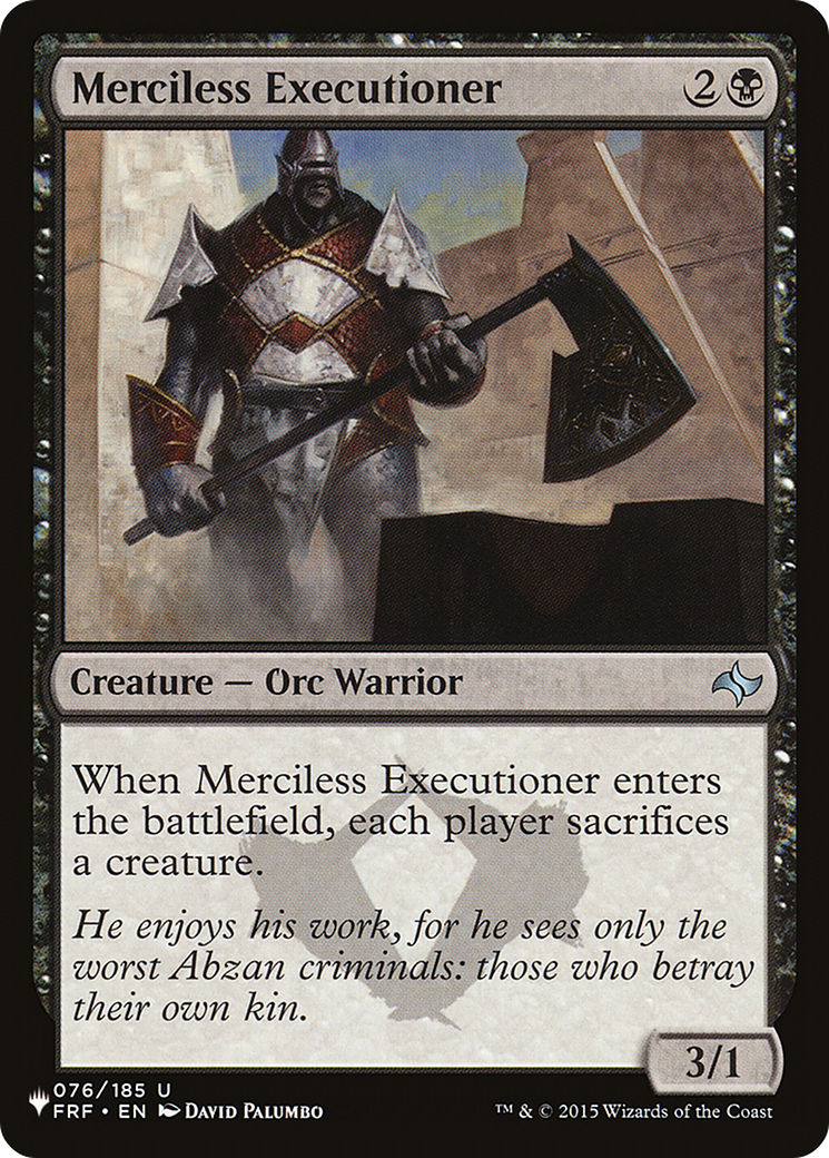 Merciless Executioner (LIST-076/185) [The List]
