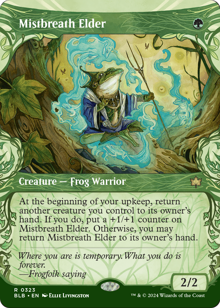 Mistbreath Elder (Showcase) (BLB-323) (Borderless) [Bloomburrow] Foil