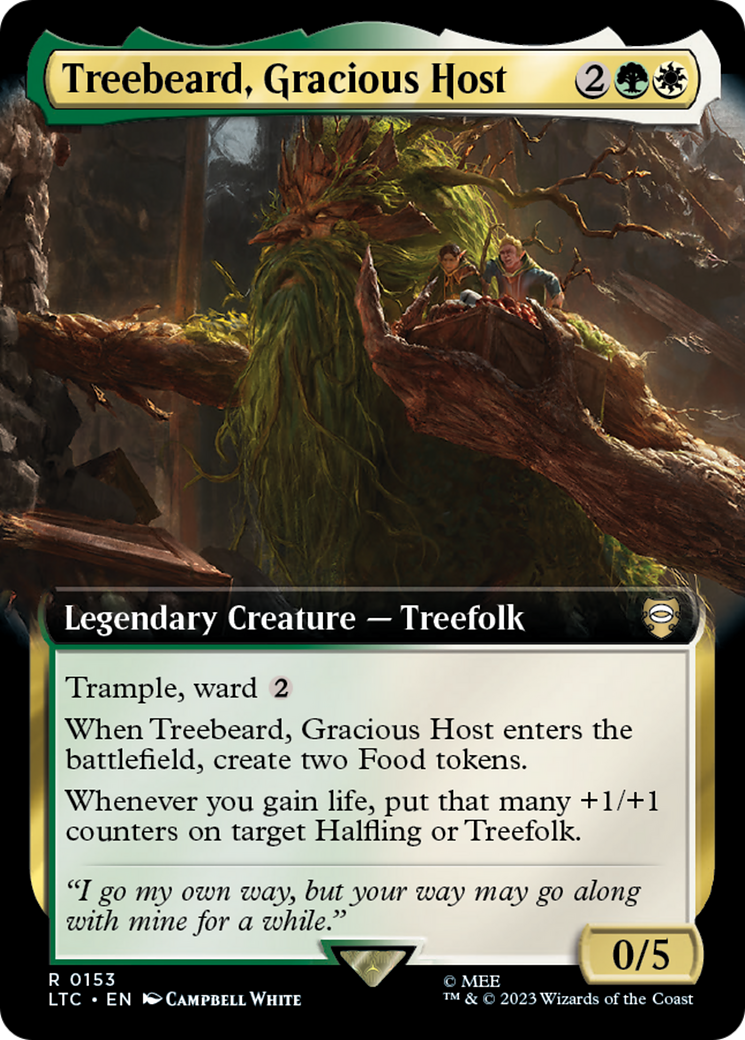Treebeard, Gracious Host (Extended Art) (LTC-153) [Tales of Middle-earth Commander]