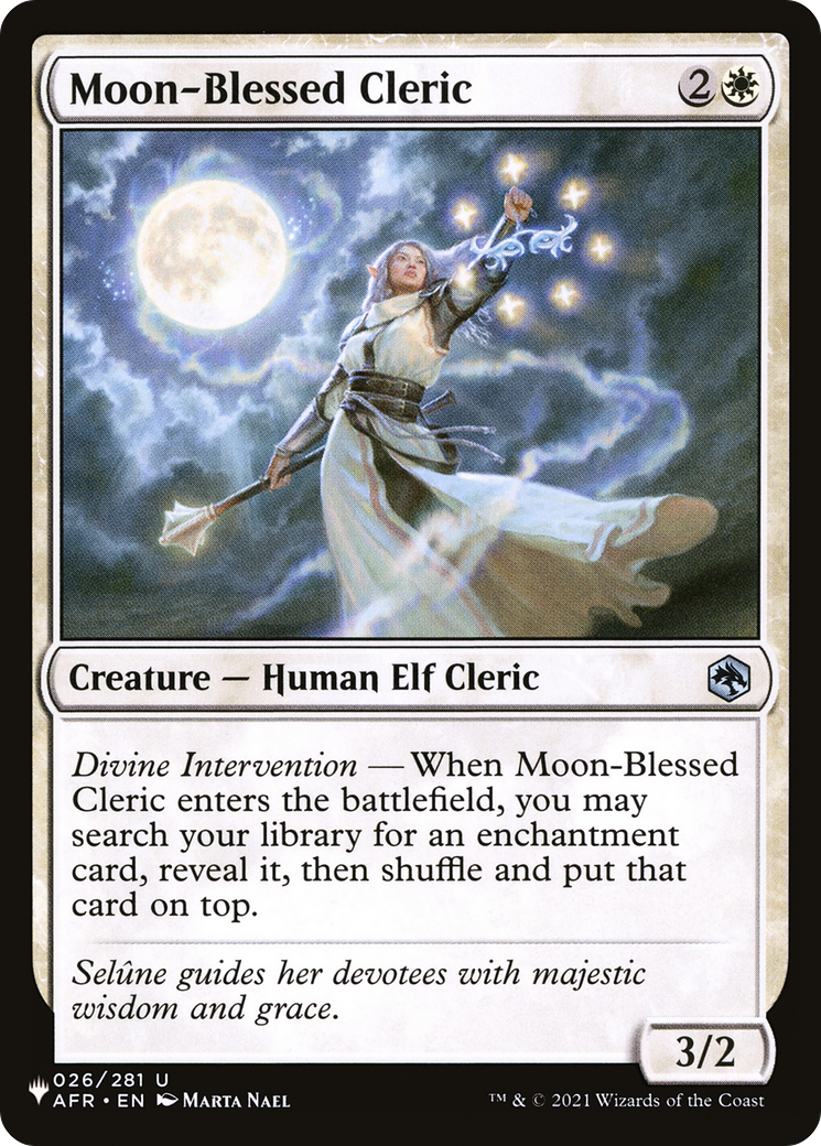 Moon-Blessed Cleric (LIST-026/281) [The List]