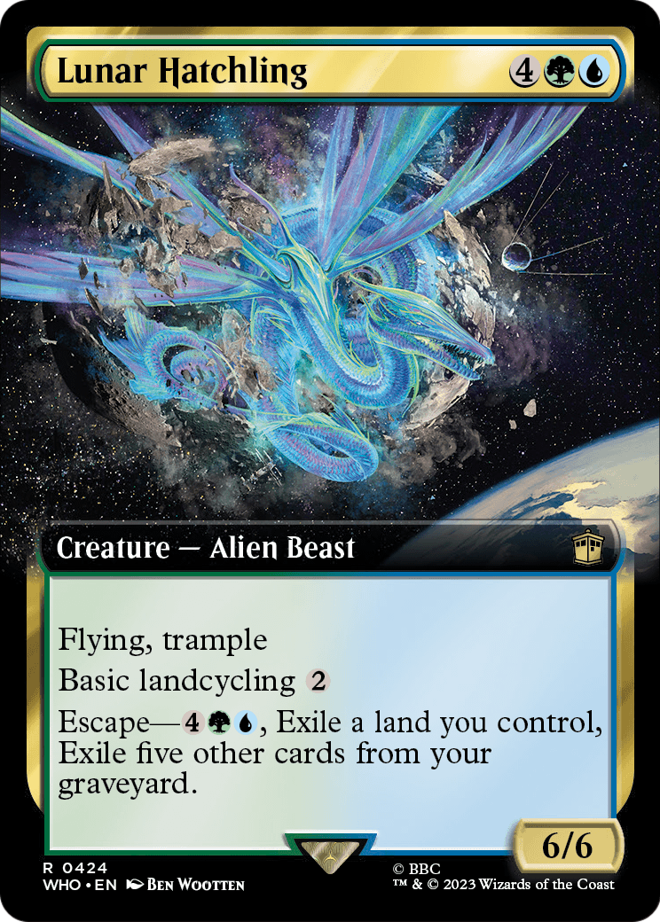 Lunar Hatchling (Extended Art) (WHO-424) [Doctor Who] Foil