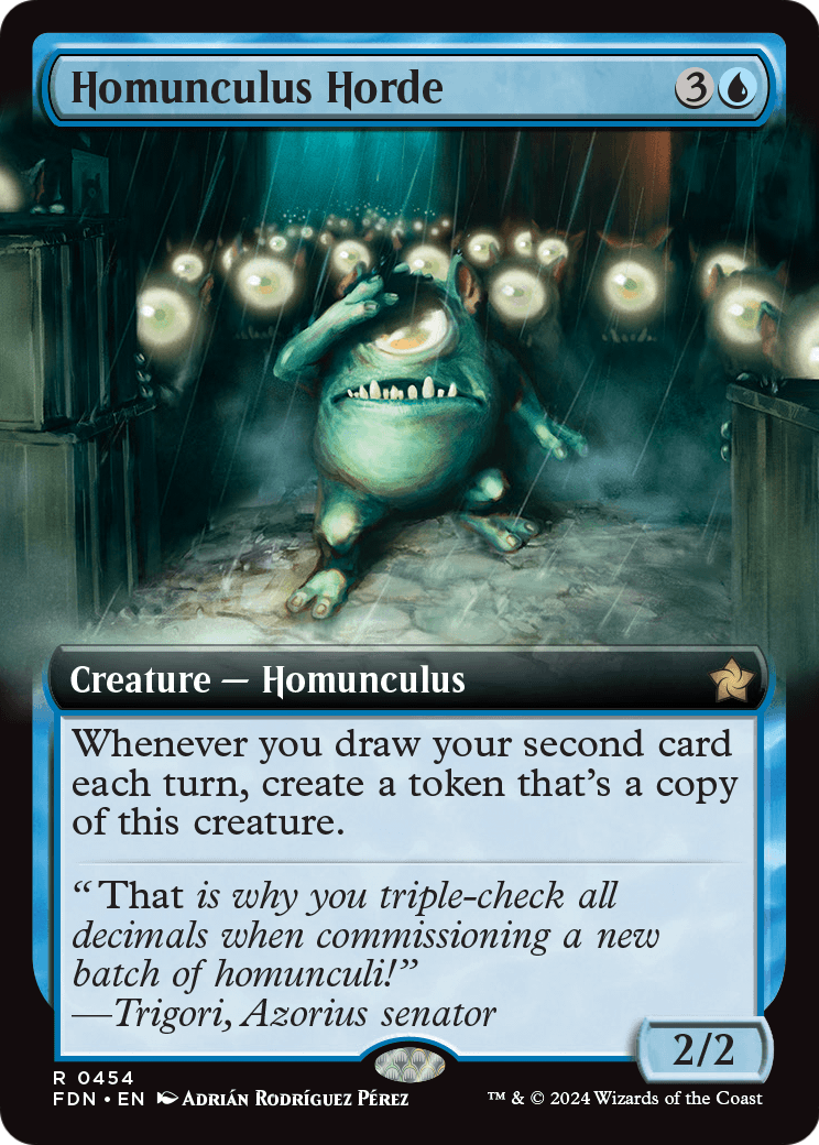 Homunculus Horde (Extended Art) (FDN-454) [Foundations] Foil