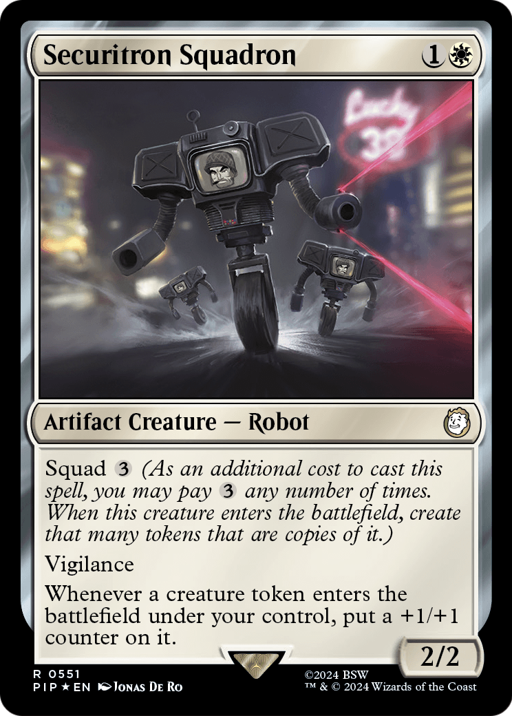 Securitron Squadron (Surge Foil) (PIP-551) [Fallout] Foil