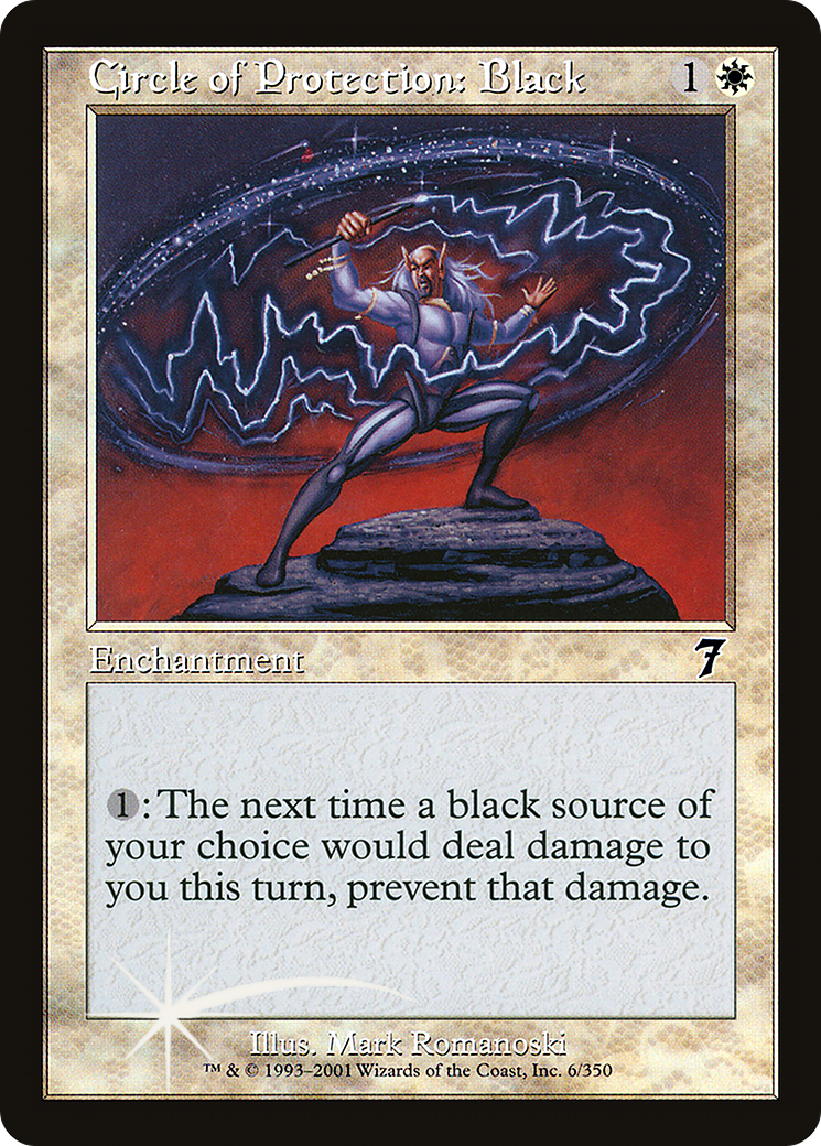 Circle of Protection: Black (7ED-006) [7th Edition]