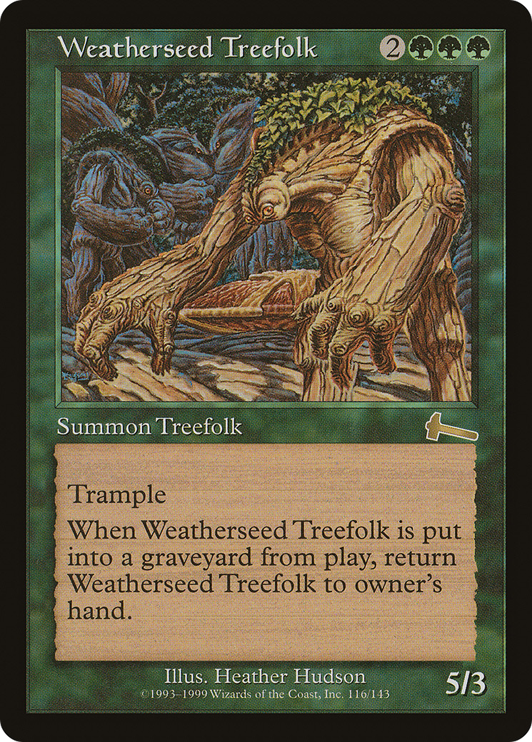 Weatherseed Treefolk (ULG-116) [Urza's Legacy] Foil