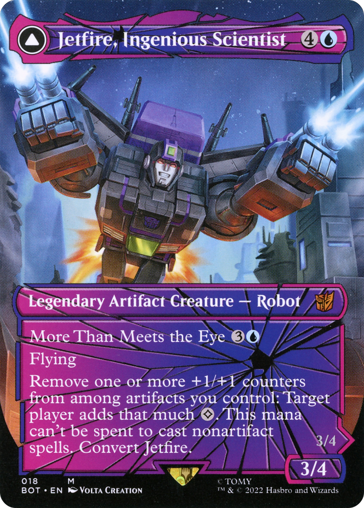 Jetfire, Ingenious Scientist (Shattered Glass) (BOT-018) (Borderless) [Transformers] Foil