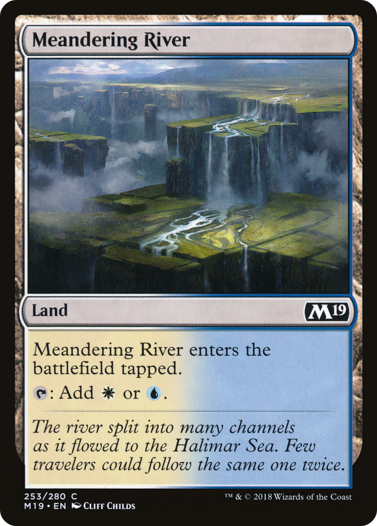 Meandering River (M19-253) [Core Set 2019] Foil