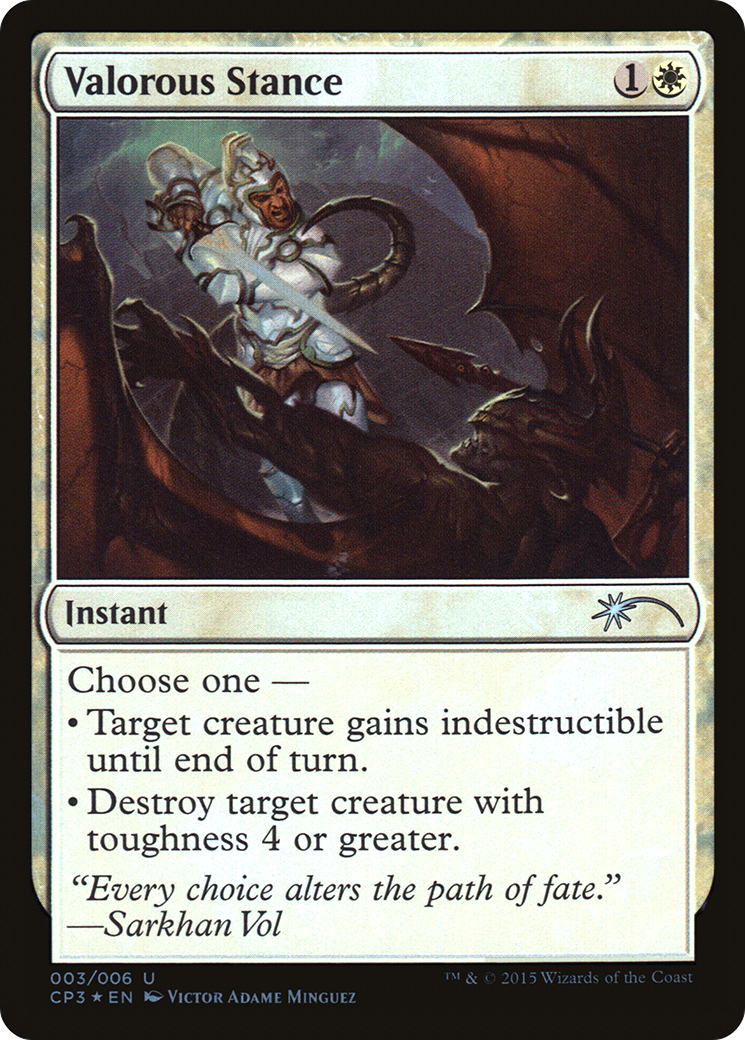 Valorous Stance (UMP-003) [Magic Origins Clash Pack] Foil